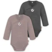 Normani Pijama entero/body 'Kaitaia' taupe / gris oscuro