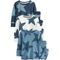 Next Pijama navy / azul claro / blanco