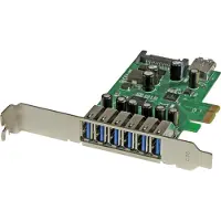 StarTech.com Tarjeta Pcie Usb 3.0 De 7 Puertos Estándar Y Lp
