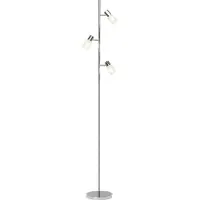 Brilliant Lámpara de pie Lea, altura 157,5 cm, cromada, 3 luces, metal
