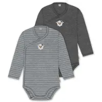 Normani Pijama entero/body 'Kaitaia' gris / antracita / mezcla de colores