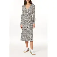 Scotch & Soda Long Sleeve Knit Dress Abstract Dots Talla: M | Vestidos Midi Outlet | Mujer