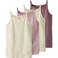 Name it - Kid's Strap Top 4-Pack - Top size 104, beige