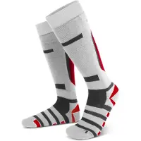 Normani Calcetines deportivos gris / rojo / blanco
