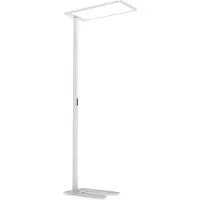 Ideal Lux 306452, lámpara de pie con sensor LED, modelo V1950mm, 76W, 10600/7960 lúmenes, 4000K, con puerto USB, color blanco, regulable