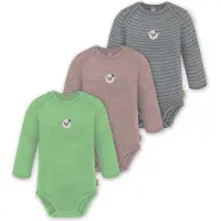 Normani Pijama entero/body gris / taupe / gris claro / verde hierba