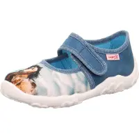Superfit Zapatillas de casa 'Bonny' azul / marrón / blanco