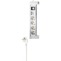Shiverpeaks BS60317-W, Estándar, Aluminio, Blanco, 4 salidas de corriente alterna, 1,5 metros, 230 V