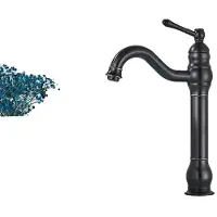 OEM Grifo para lavabo, estilo antiguo, latón, un solo mando, color bronce
