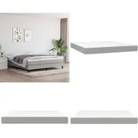 vidaXL Colchón de muelles ensacados, color gris claro, 180x200x20 cm, tela. Colchón de muelles ensacados. Colchones de muelles ensacados. Colchón. Muebles para el dormitorio