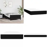 vidaXL Colchón de muelles ensacados, color negro, 90x190x20 cm, tela. Colchón de muelles ensacados. Colchones de muelles ensacados. Colchón. Muebles para dormitorio