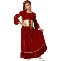 Atosa Disfraz De Niña Medieval Queen
