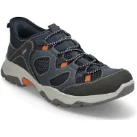 Rieker Zapatillas de casa 'Slipper Herren B8350 14 Leder-Mix in blau' azul