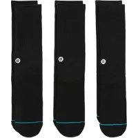 Stance - Icon 3 Pack - Calcetines multifuncionales size 47-50, negro
