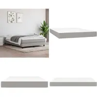 vidaXL Colchón de muelles ensacados, gris claro, 140x190x20 cm, tela. Colchón de muelles ensacados. Colchones de muelles ensacados. Colchón. Muebles para el dormitorio