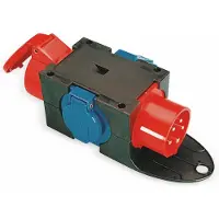 Pce Distribuidor compacto CEE-16 A, 5 polos, 1x CEE 16 A, 2x230V