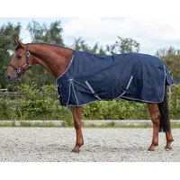 QHP Manta para caballos , talla 205, manta impermeable para exteriores, modelo "Turnout", con forro polar de lujo