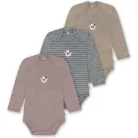 Normani Pijama entero/body 'Auckland' beige / gris moteado / blanco