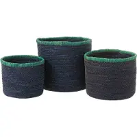 OEM Juego de tres piezas de junco de color azul oscuro
