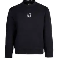 Armani Exchange para hombre. XM000368AF10818UB101 Sudadera de cuello redondo marino (L), Casual, Deportivo, Algodón, Multideporte, A|X A