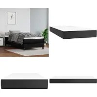 vidaXL Colchón de muelles ensacados , 90x190x20 cm, revestimiento de cuero sintético - Colchón de muelles ensacados - Colchones de muelles ensacados - Colchón - Muebles para dormitorio