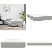 vidaXL Colchón de muelles ensacados, color gris claro, 100x200x20 cm, tela. Colchón de muelles ensacados. Colchones de muelles ensacados. Colchón. Muebles para dormitorio
