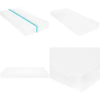 vidaXL Colchón 100 x 200 cm, 7 zonas, espuma de poliuretano, 16 cm de grosor, firmeza H2/H3 - Colchón - Colchones - Colchón de 7 zonas - Colchones de 7 zonas