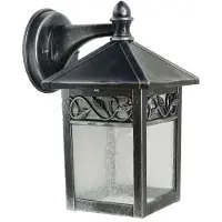 ELSTEAD Aplique de exterior Winchcombe, negro/transparente, IP44