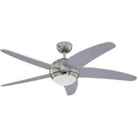 WESTINGHOUSE Ventilador de techo con luz Bendan, plateado