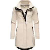 Ragwear Sudadera con cremallera 'Letrice' beige moteado / negro