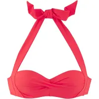 LASCANA Top de bikini rojo vivo