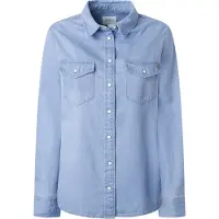 Pepe Jeans para mujer. PL304894PG5 Camisa regular azul (XL), Casual, Algodón, Manga larga, Sostenible, outlet 2026.