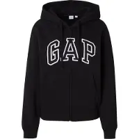 Gap Sudadera con cremallera 'HERITAGE' negro / blanco