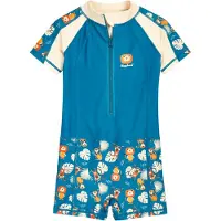 Playshoes Protección UV 'Dschungel' crema / petróleo / naranja / negro