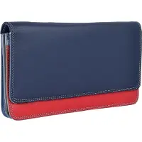 Mywalit Cartera Piel natural 17 cm azul