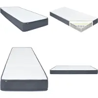 vidaXL Colchón para somier, 200 x 80 x 20 cm - Colchón para somier - Colchones para somier - Colchón para base de somier - Colchones para base de somier