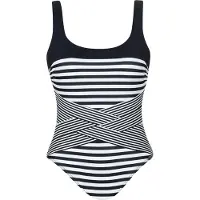 Sunflair Traje de baño negro / blanco