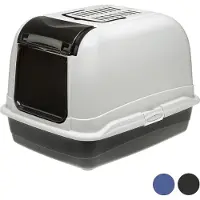 Ferplast Caja sanitaria para gatos , modelo "HOUSE", de 65,5 x 50 x 47 cm