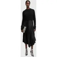 AllSaints Jax Dress Black Talla: XS | Vestidos Midi Outlet | Mujer | Negro