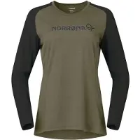 Norrøna - Women's Fjørå Equaliser Lightweight Long Sleeve - Maillot de ciclismo size XS, oliva