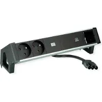 Bachmann Escritorio DESK2, color , con 2 puertos USB-A, 1 puerto USB-C, potencia de 60W y cable de 0,2 metros, con conector GST18