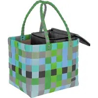 Normani Shopper azul / verde / negro