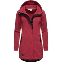 Ragwear Sudadera con cremallera rosa