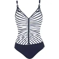 Sunflair Traje de baño azul oscuro / blanco