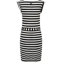 Ragwear Vestido de verano negro / blanco