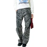 Colourful Rebel Tinsley Leopard Denim Worker Pants Beige Talla: S | Pantalones Formales Outlet | Mujer | Azul