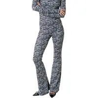 Colourful Rebel Zebra Peached Extra Flare Pants Black/white Talla: XS | Pantalones Formales Outlet | Mujer | Naranja