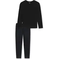 Schiesser Pijama largo 'UNCOVER Night' negro