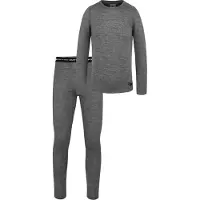 Normani Conjunto de ropa interior gris / gris claro / negro