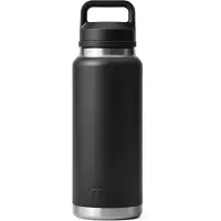 Yeti Coolers - Rambler Bottle Chug Cap - Botella térmica size 1064 ml, negro/gris